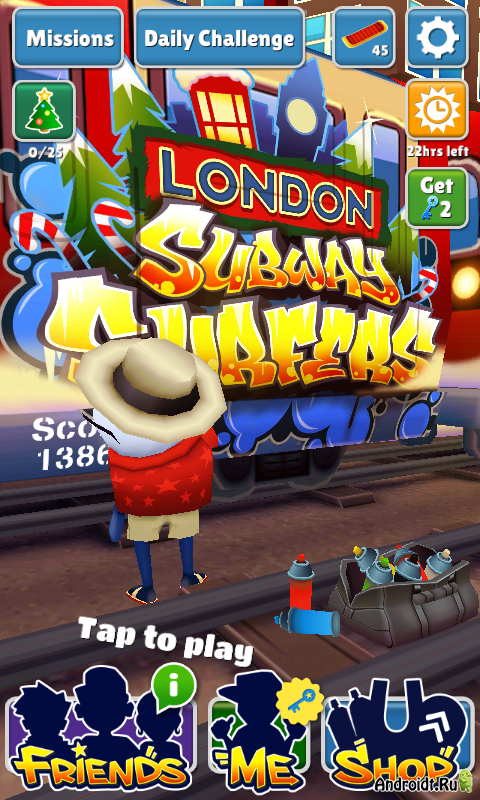Игра Сабвей Серферс: Новогодний Лондон (Subway Surfers World Tour: London)  — играть онлайн бесплатно