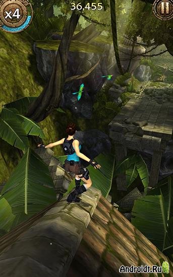 Взломанная Lara Croft: Relic Run - убегай от опасности